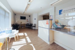 Alternative angle of the Marquess Dental waiting room