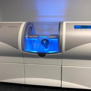 CEREC milling machine in action